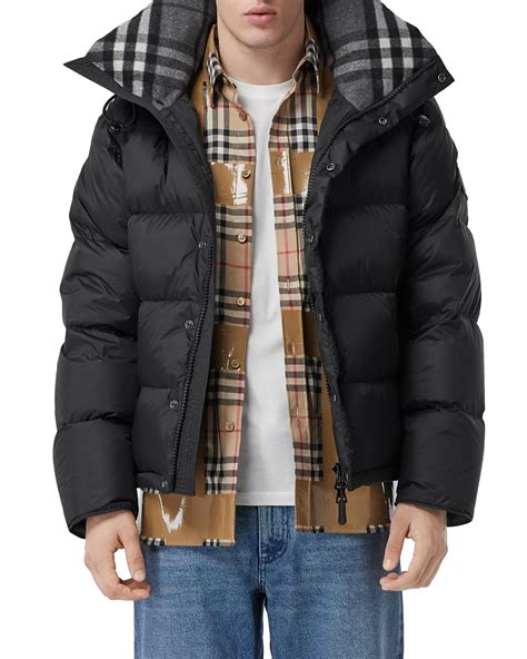 burberry check puffer jacket|burberry lockwell puffer jacket.